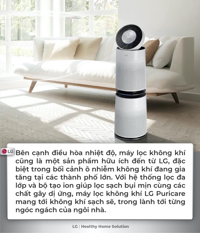 Sống khỏe tại nh&agrave; c&ugrave;ng giải ph&aacute;p to&agrave;n diện từ LG - Ảnh 6.