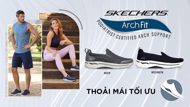 Giày thể thao Skechers Gowalk Arch Fit - “item” mới trong bộ sưu tập của các tín đồ thời trang năng động - Ảnh 1.
