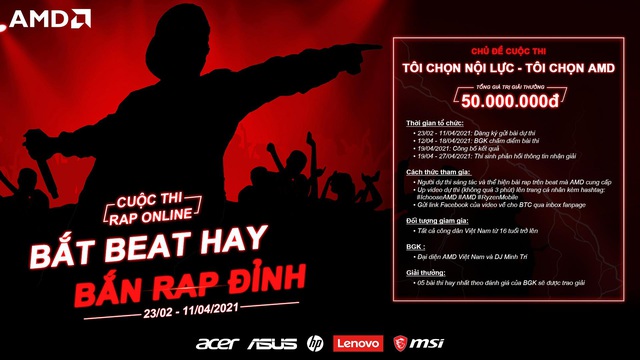 “Bắt beat hay, Bắn rap đỉnh” - AMD khởi động cuộc thi rap cực chất trên toàn quốc - Ảnh 2.