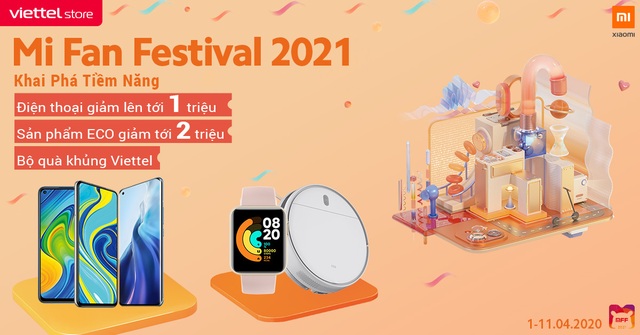 Lễ hội Mi Fan, Viettel Store giảm giá toàn bộ sản phẩm Xiaomi, ưu đãi tới 3 triệu đồng - Ảnh 1.