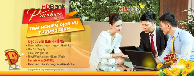 HDBank ra chương trình toàn diện chăm sóc khách hàng VIP - Ảnh 1.