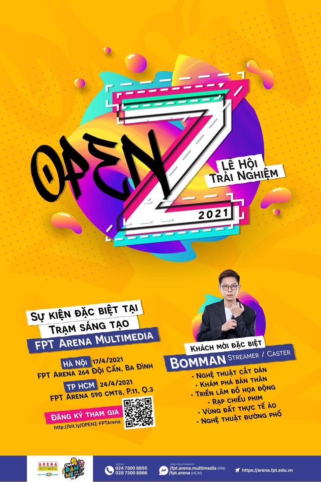 “Lễ hội trải nghiệm” OPEN Z từ FPT Arena Multimedia - 2021 hướng nghiệp cùng Gen Z - Ảnh 1.