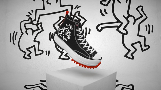 Converse mang cái hay từ nghệ thuật “phản văn” của Keith Haring lên bộ collab đầu tiên - Ảnh 1.