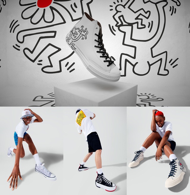Converse mang cái hay từ nghệ thuật “phản văn” của Keith Haring lên bộ collab đầu tiên - Ảnh 9.