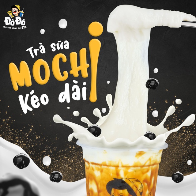 Ăn bánh mochi uống trà là xưa rồi, giờ phải uống trà sữa mochi kéo dài mới đúng trend nhé! - Ảnh 1.