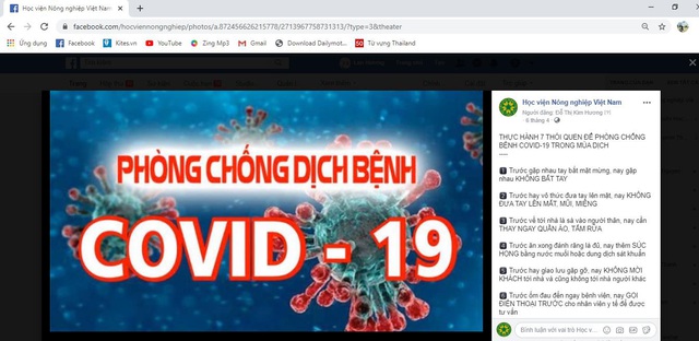 Học viện Nông nghiệp Việt Nam chung tay phòng, chống dịch Covid-19 - Ảnh 2.