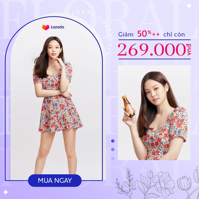 Chỉ từ 200k, sắm v&aacute;y hoa như Jennie, Ros&eacute; l&agrave; c&oacute; thật! - Ảnh 3.
