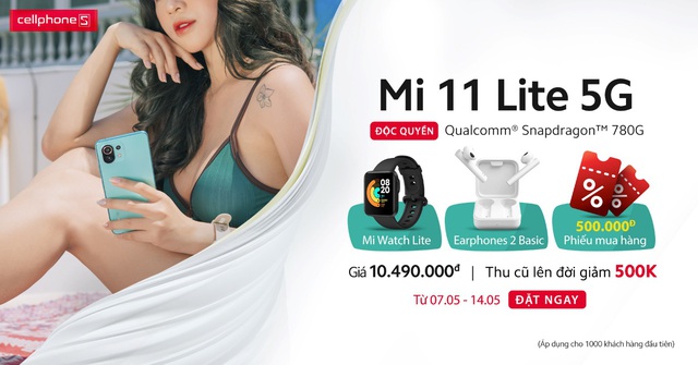 Xiaomi Mi 11 Lite 5G mở đặt trước, tặng quà hơn 4 triệu - Ảnh 4.