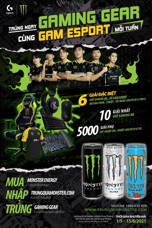 Cơ hội nhận ngay Gaming Gear chuyên nghiệp từ đội tuyển GAM eSports và Monster Energy - Ảnh 3.