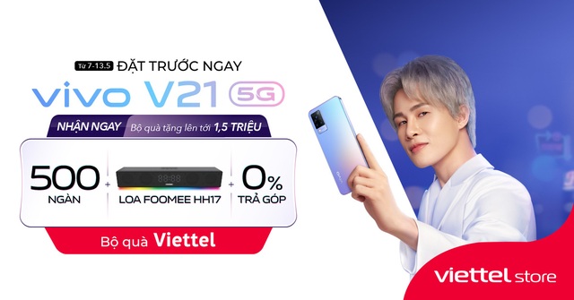 Chỉ trong 7 ngày, ưu đãi tới 1.500.000đ khi đặt trước vivo V21 5G tại Viettel Store - Ảnh 2.