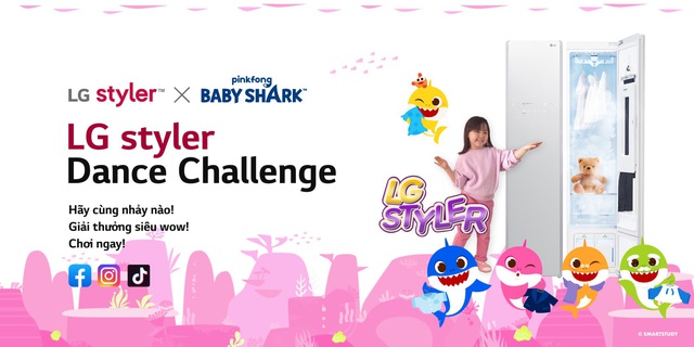 Nếu hỏi hè này có gì vui thì hẳn là thử thách điệu nhảy Pinkfong Baby Shark x LG Styler - Ảnh 2.