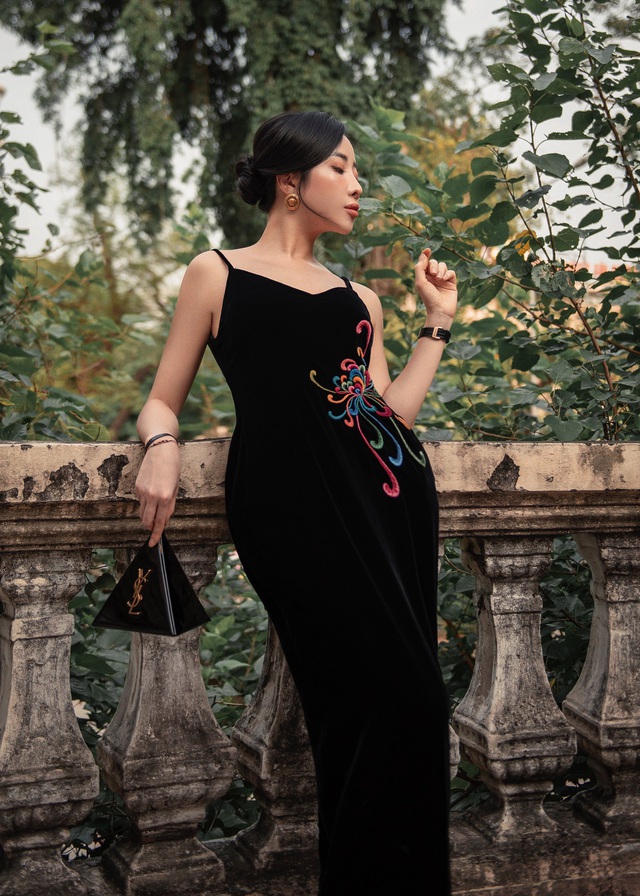 Đầm nhung đính đá thêu hoa mẫu đơn QZ15 | Shopee Việt Nam