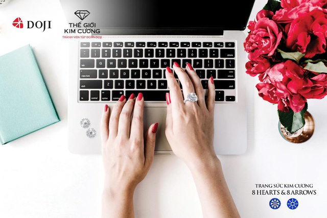 Work from home: Đẹp rạng rỡ cùng Trang sức DOJI - Ảnh 1.