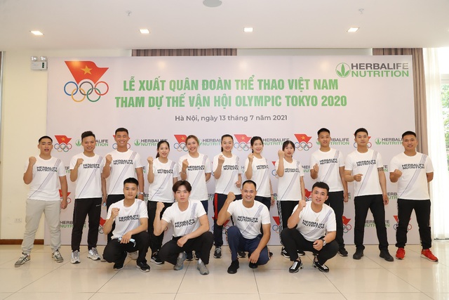 Herbalife đồng hành tổ chức Lễ xuất quân Đoàn thể thao Việt Nam tham dự Olympic Tokyo 2020 - Ảnh 1.