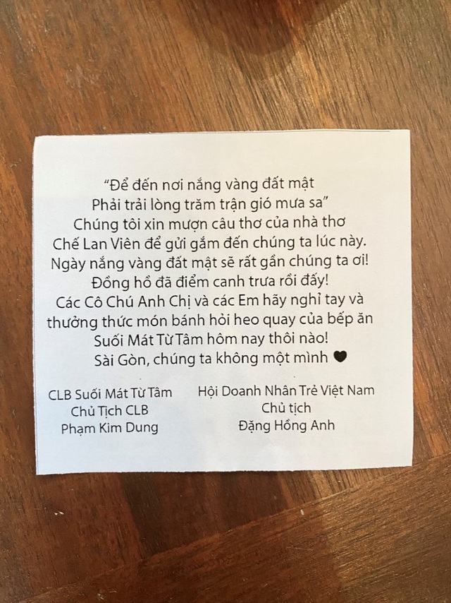 Bữa ăn thiện nguyện của CLB Suối mát từ tâm: Rau thịt đủ đầy lại có cả lời nhắn siêu đáng yêu từ bà trùm hoa hậu - Ảnh 5.