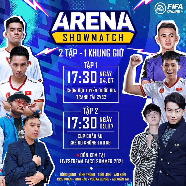 Cris Devil Gamer, Vinh Râu, Hùng Dũng cùng dàn tuyển thủ Việt Nam góp mặt trong gameshow mới của FIFA Online 4: ARENA Showmatch - Ảnh 4.