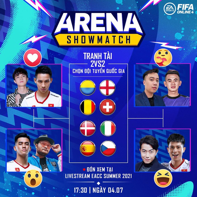 Cris Devil Gamer, Vinh Râu, Hùng Dũng cùng dàn tuyển thủ Việt Nam góp mặt trong gameshow mới của FIFA Online 4: ARENA Showmatch - Ảnh 5.