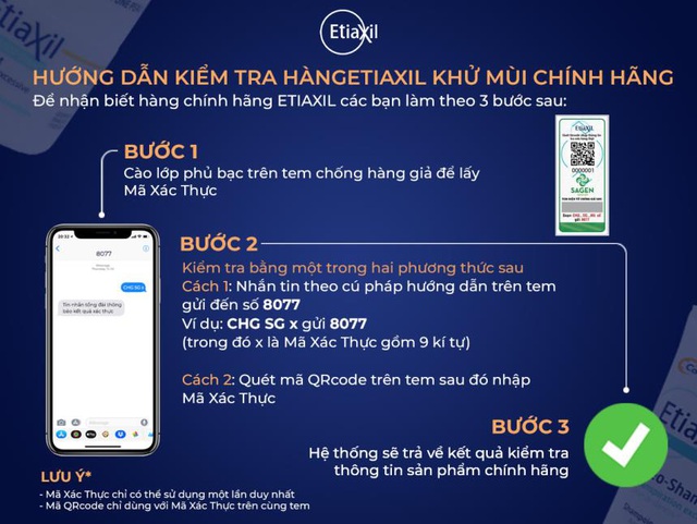 Không lo tiền mất tật mang, lăn khử mùi Etiaxil đình đám đã cập nhật tem QR Code “bao check” - Ảnh 5.