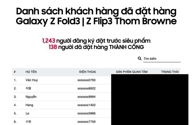 Galaxy Z Thom Browne phiên bản 2021: Lượng đăng ký khủng, gấp 5 lần số hàng hiện có tại Việt Nam - Ảnh 2.
