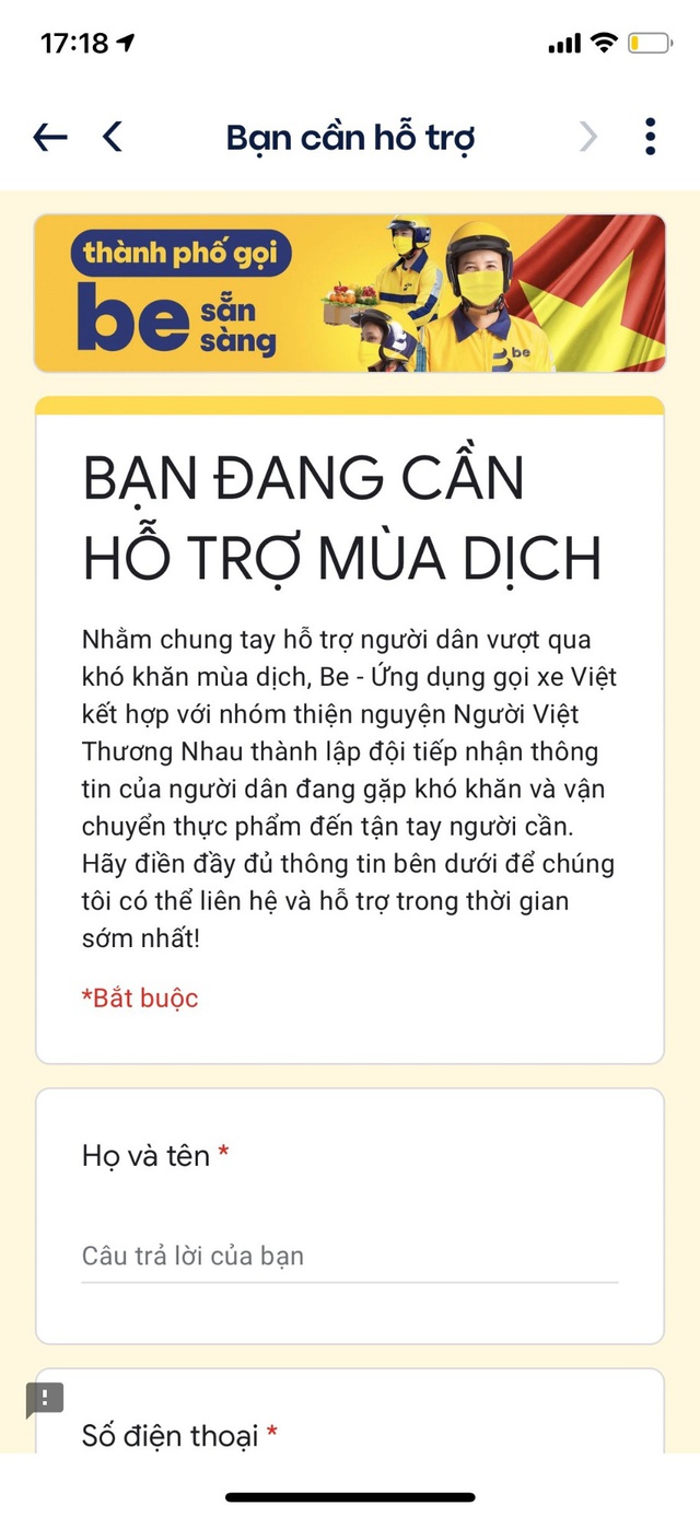 Người Sài Gòn ấm lòng khi có thêm một kênh hỗ trợ người khó khăn trên ứng dụng Be - Ảnh 2.