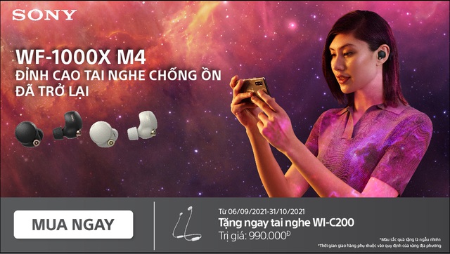 Đỉnh cao tai nghe chống ồn Sony WF-1000XM4 trở lại cùng chương trình khuyến mãi hấp dẫn - Ảnh 5.