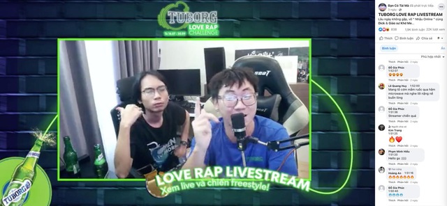 “Bậc thầy freestyle” chơi rap cực cháy trên sóng Love Rap Livestream - Ảnh 2.