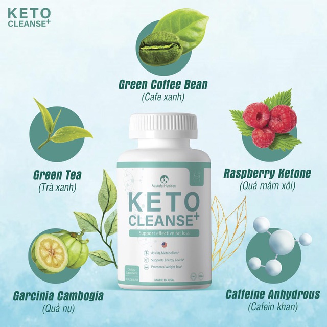 Miskafa Việt Nam tự hào phân phối Keto Cleanse+ hỗ trợ giảm béo made in USA - Ảnh 2.