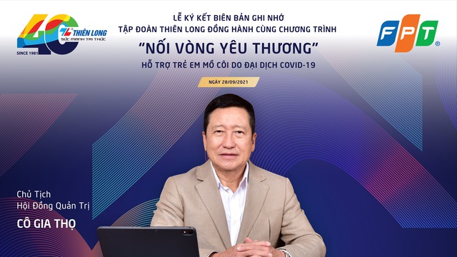 Thiên Long đồng hành cùng FPT trong chương trình nuôi dạy 1000 trẻ mất cha mẹ vì đại dịch - Ảnh 1.