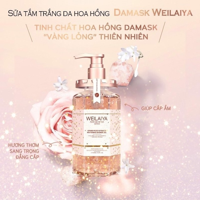 Weilaiya ra mắt sản phẩm sữa tắm trắng da cánh hoa hồng độc đáo - Ảnh 3.