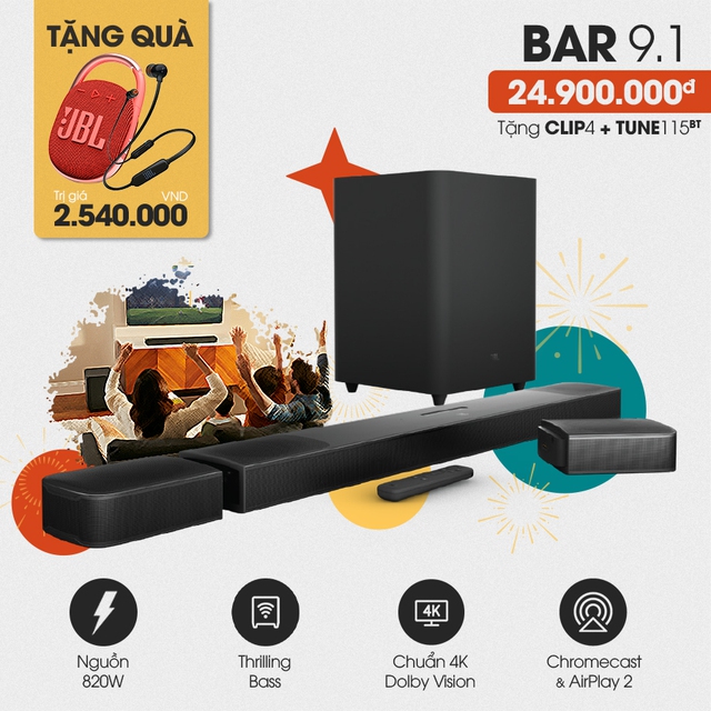 Chọn loa chơi Tết 2022: JBL giảm giá 45%, mua loa tặng loa, tai nghe - Ảnh 2.