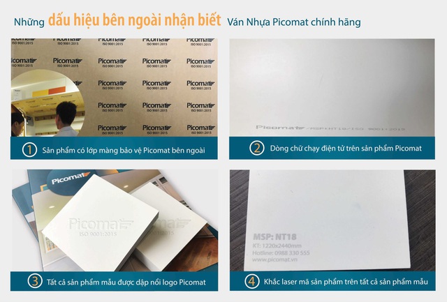 Cảnh báo hàng giả hàng nhái sản phẩm ván nhựa picomat - Ảnh 1.