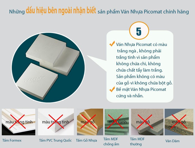 Cảnh báo hàng giả hàng nhái sản phẩm ván nhựa picomat - Ảnh 2.