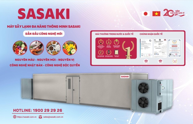 Hành trình 22 năm nghiên cứu và phát triển máy sấy lạnh SASAKI - Ảnh 2.