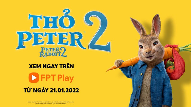 Thỏ Peter 2 lần đầu công chiếu trực tuyến tại Việt Nam trên FPT Play - Ảnh 1.