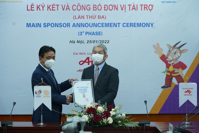 Tập đoàn Ajinomoto là nhà tài trợ nước ngoài tiên phong của SEA Games 31 tại Việt Nam - Ảnh 2.