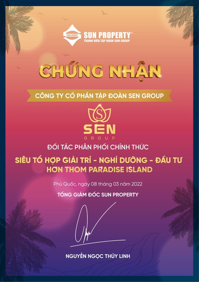 SenGroup chính thức ký kết phân phối Hon Thom Paradise Island - Ảnh 3.