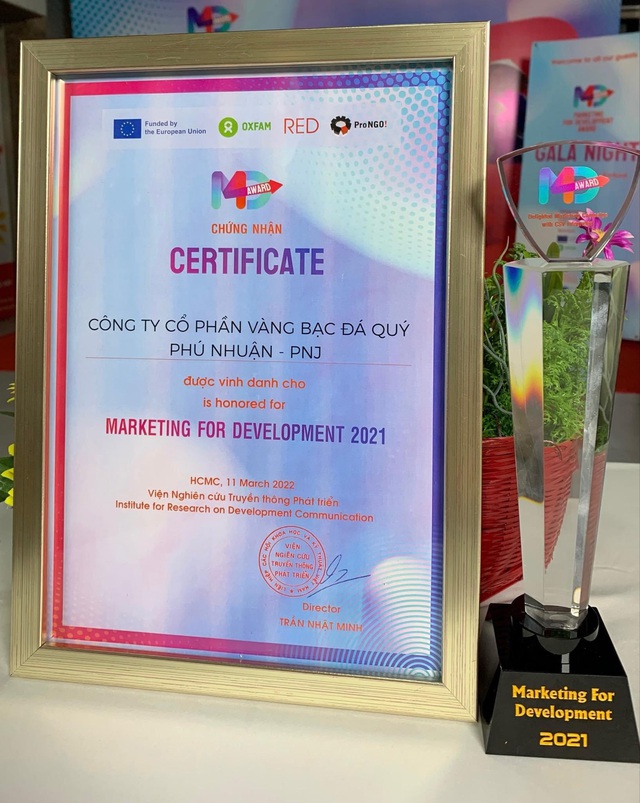 PNJ chiến thắng Giải thưởng Marketing Phát triển bền vững 2021 - Ảnh 4.