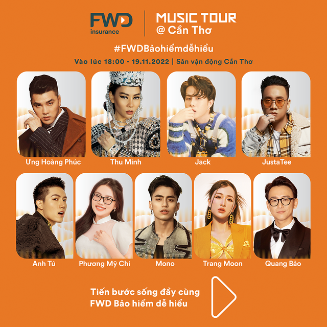 HOT: Mono sẽ &uacute; o&agrave; tại FWD Music Tour Cần Thơ 2022 c&ugrave;ng d&agrave;n sao gạo cội - Ảnh 2.
