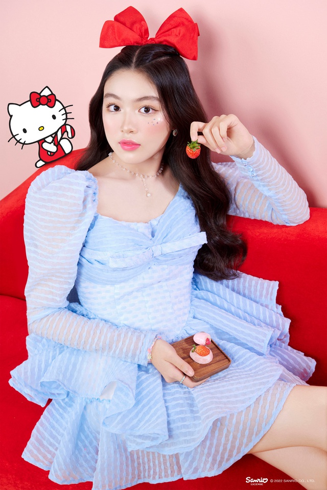 Nàng Lọ Lem nhà Quyền Linh gây sốt với loạt hình lấy cảm hứng từ Hello Kitty - Ảnh 2.