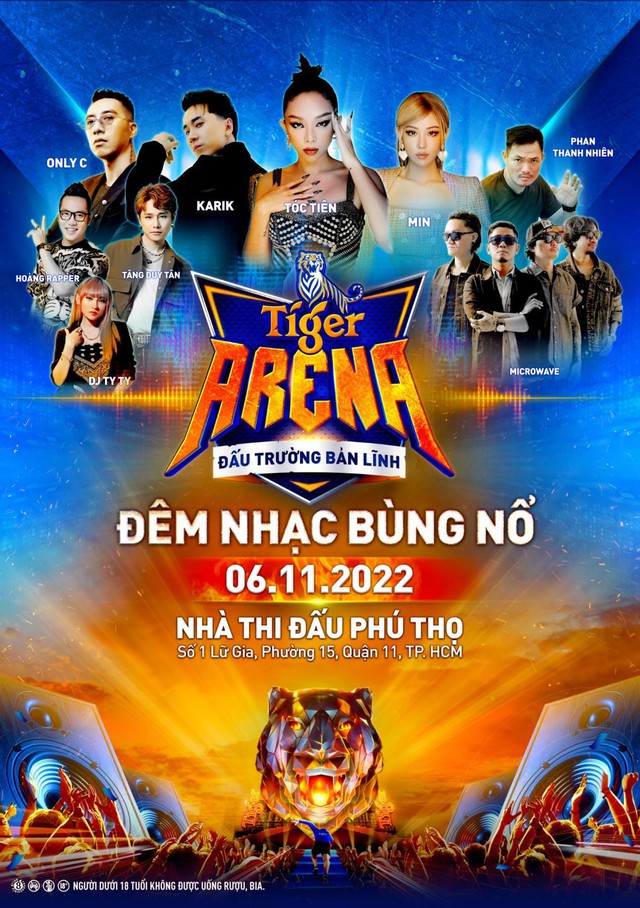 Điểm danh d&agrave;n sao sẽ xuất hiện tại Đấu Trường Bản Lĩnh Arena TP. Hồ Ch&iacute; Minh - Ảnh 1.
