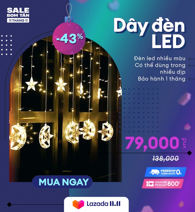 Chưa đến 1 triệu mua hết 6 m&oacute;n đồ trang tr&iacute; Gi&aacute;ng sinh cực xinh, sale đậm duy nhất ng&agrave;y 11/11, c&oacute; m&oacute;n chỉ 20k - Ảnh 2.