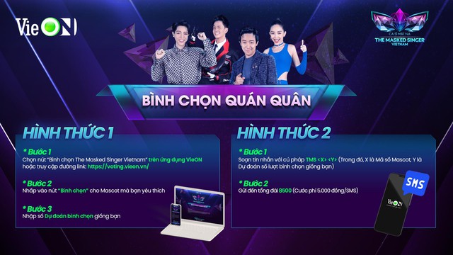 VieON mở cổng bình chọn Quán quân Ca Sĩ Nặt Nạ - Ảnh 4.