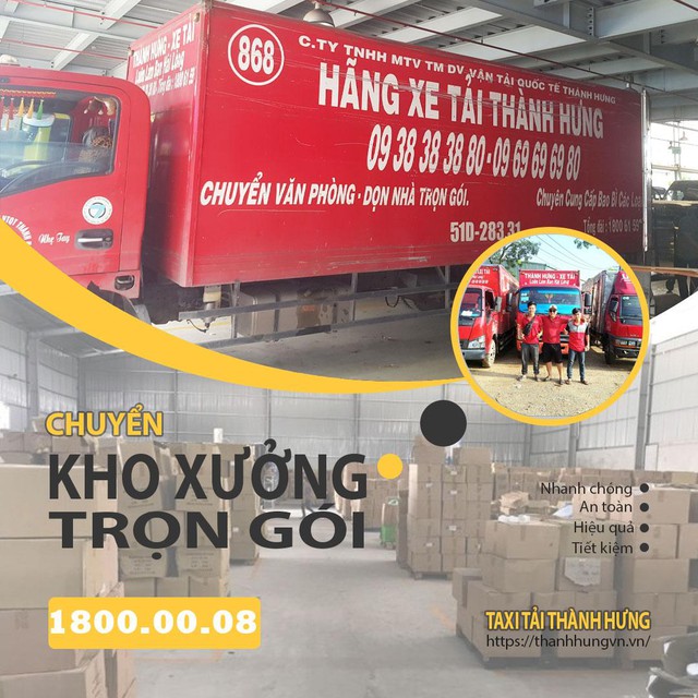 Taxi tải Th&agrave;nh Hưng - Kinh nghiệm chuyển dọn h&agrave;ng trăm c&ocirc;ng tr&igrave;nh kho xưởng - Ảnh 2.