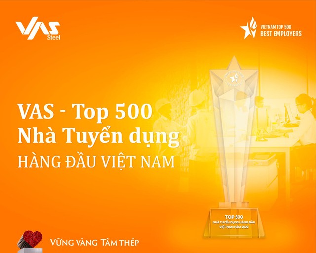 VAS Group được vinh danh trong Top 500 nhà tuyển dụng hàng đầu Việt Nam - Ảnh 1.