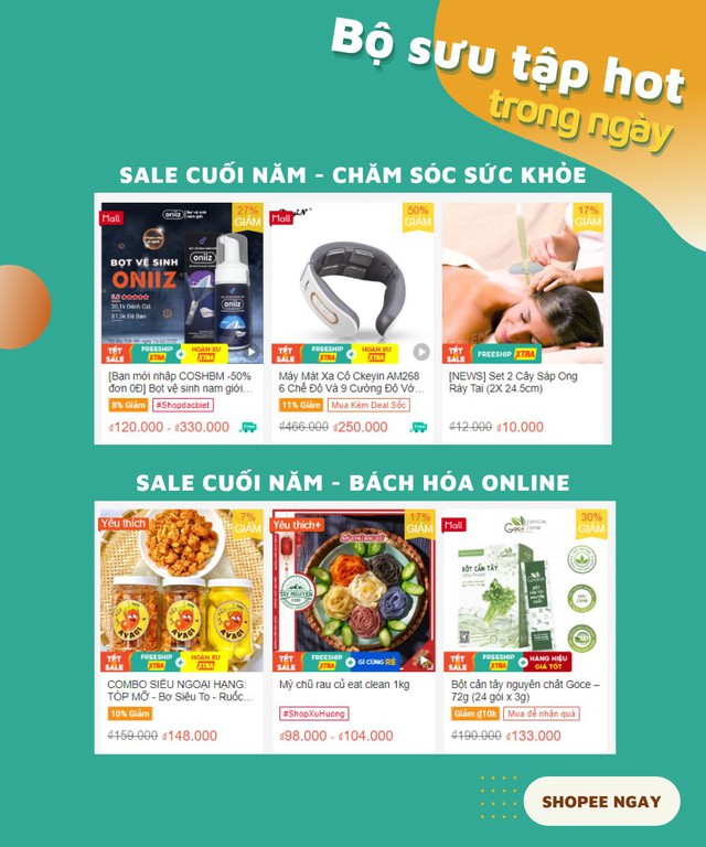 Thứ 4 cuối c&ugrave;ng của năm 2022, Shopee chi&ecirc;u đ&atilde;i d&acirc;n t&igrave;nh loạt ưu đ&atilde;i hấp dẫn để sắm Tết thả ga - Ảnh 3.
