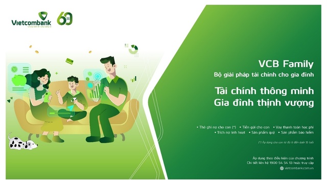 Bộ giải pháp tài chính gia đình VCB Family chính thức ra mắt thị trường - Ảnh 1.