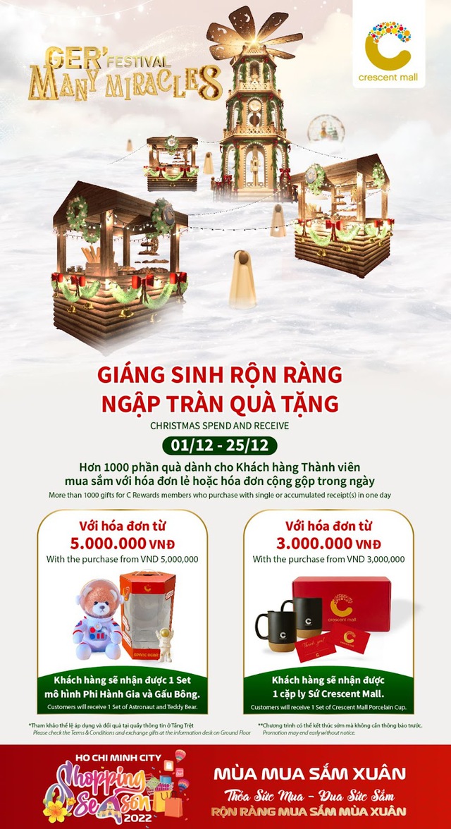 Lạc vào thế giới cổ tích châu Âu trong dịp Giáng sinh này tại Crescent Mall - Ảnh 3.