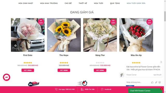Đặt hoa online nhanh chóng, dễ dàng hơn với Flowercorner.vn - Ảnh 1.