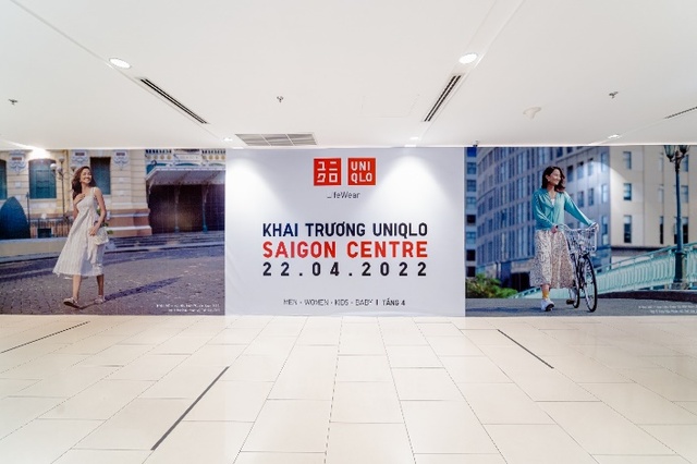Ít ngày trước khai trương vào 224 cửa hàng UNIQLO Saigon Centre chiếm  sóng với loạt visual sang xịn mịn