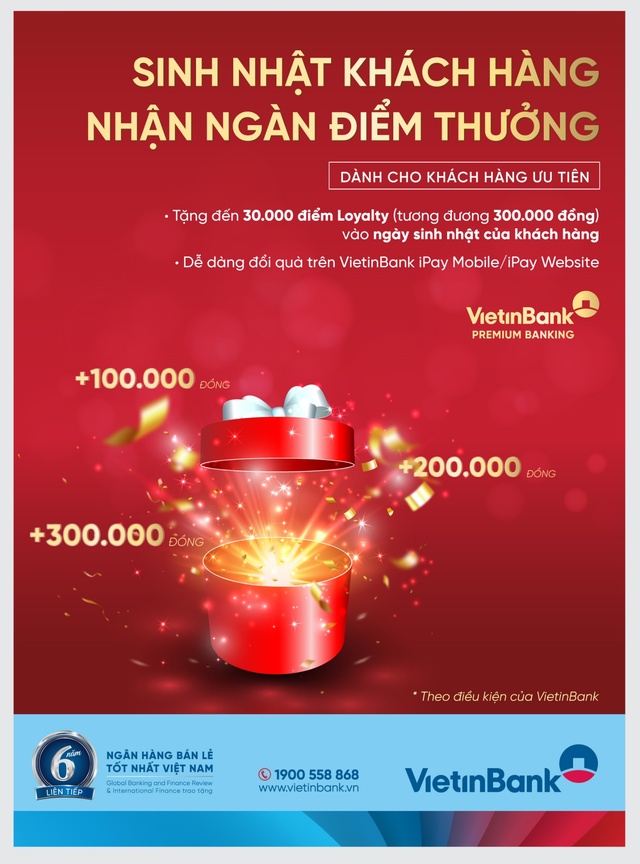 VietinBank tặng hơn 8 tỷ đồng chúc mừng sinh nhật khách hàng ưu tiên - Ảnh 2.